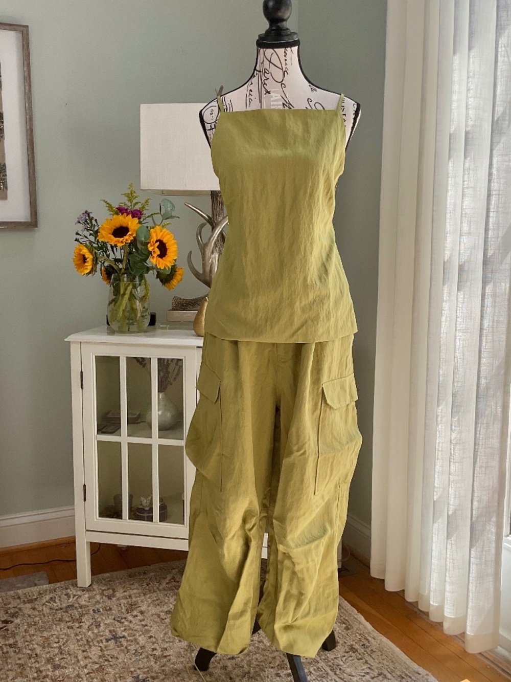 House of Harlow 1960 Olive Green Matching Two Piece Set S